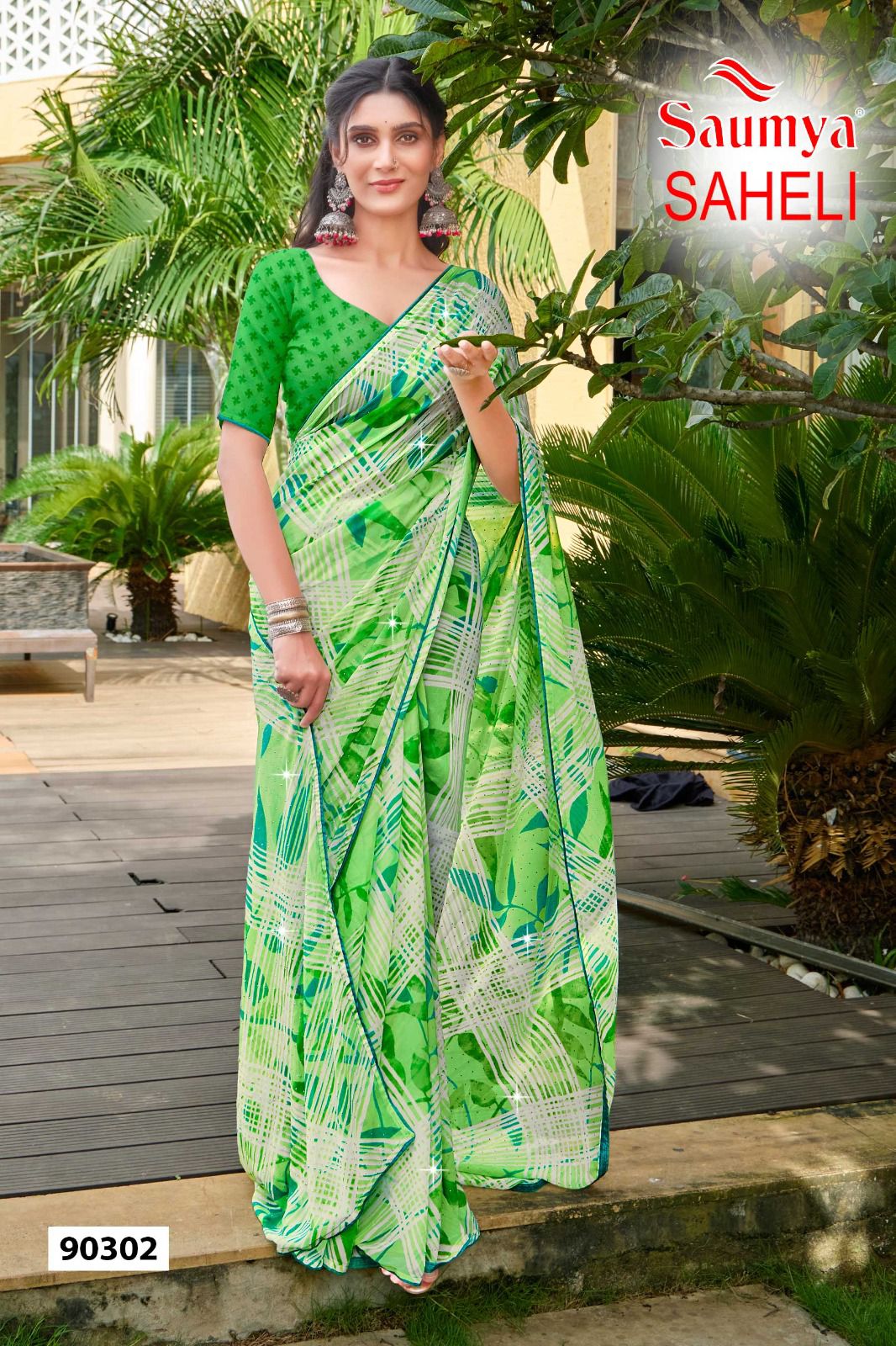 SAHELI Saheli By Saumya Weightless Printed Saree Suppliers In India